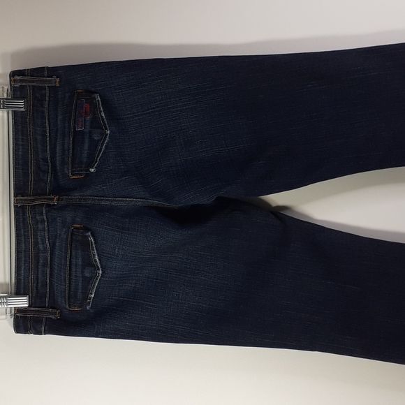 🇺🇸 Blue Cult Bootcut Blue Jeans No Pockets Snap Closure Size 28 - Picture 7 of 16
